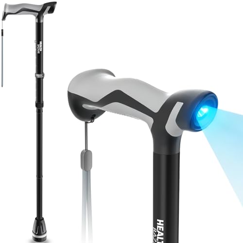 Version 1.0.0 HEALTHBAZAAR Walking Cane with LED Light - Image 1
