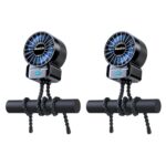 2 Pack Multifunctional Portable Stroller Fan 4 Speed 6600rpm High Speed Usb Rechargeable Personal Mini Handheld Fan Exte