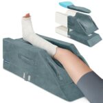 KingPavonini 4-Height Adjustable Leg Elevation Pillows for After Surgery with Ergonomic Curve