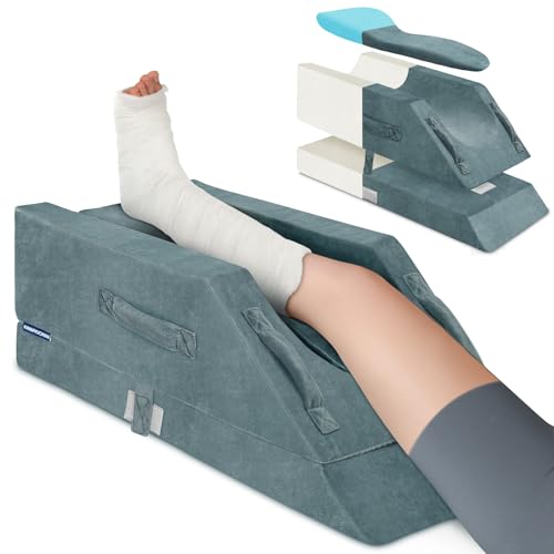 Version 1.0.0 KingPavonini 4-Height Adjustable Leg Elevation Pillows for After Surgery with Ergonomic Curve - Image 1