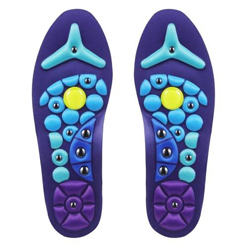 Version 1.0.0 Glitopper Acupressure Magnetic Insoles Orthopedic Massage Insoles with Magnetic Technology Shock Absorption Arch Support - Image 1