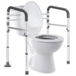 Lianjindun Toilet Safety Rails, Adjustable Toilet Frame for Elderly, Seniors