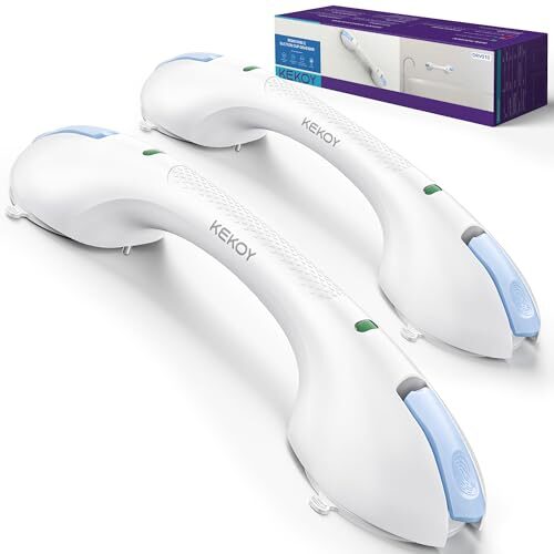 Version 1.0.0 KEKOY 17.5 Inch Suction Grab Bars for Bathtubs and Showers with Indicator 2 Pack - Image 1