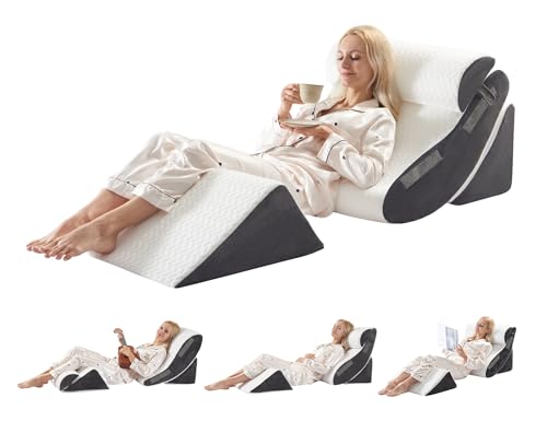 Version 1.0.0 4PCS Orthopedic Bed Wedge Pillow Set for Sleeping - Image 1