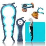 Otstar Jar Opener & Bottle Opener Set for Weak Hands - Multi-Function Kitchen Opener Tool for Seniors with Arthritis
