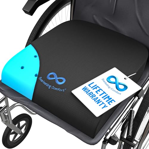 Version 1.0.0 Everlasting Comfort Ventilated Wheelchair Cushions for Pressure Relief - Gel Memory Foam Wheel Chair Seat Cushion Pad fo - Image 1