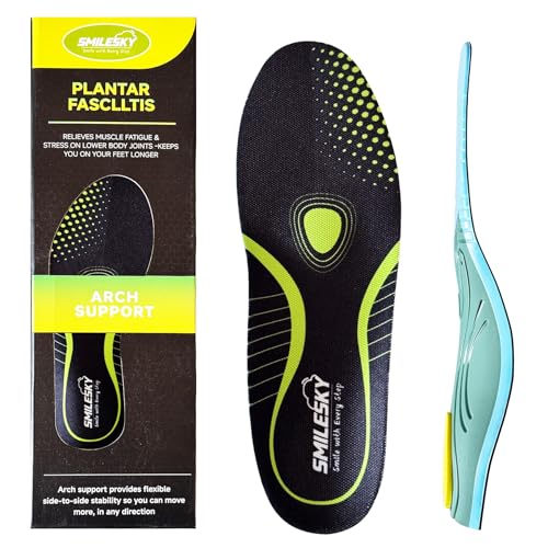 Version 1.0.0 Heavy Duty Pain Relief Insoles for Men & Women-High Arch Support Inserts Engineered for Plantar Fasciitis & Flat Feet. P - Image 1