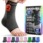 Modvel Foot & Ankle Brace Socks for Sprained Ankle Compression Sleeve - Foot Support for Women & Men - Tendonitis & Arth