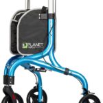 PLANETWALK Premium 3 Wheel Rollator Walker for Seniors – Ultra Lightweight Foldable Aluminum Mobility Aid with Height Ad