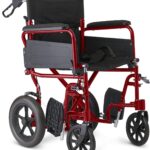 Medline Aluminum Transport Chair with 12 in Wheels