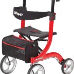 Drive Medical RTL10266 Nitro Euro-Style 4-Wheel Rollator Walker With Seat