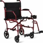 Medline Ultra Lightweight Transport Wheelchair for Adults